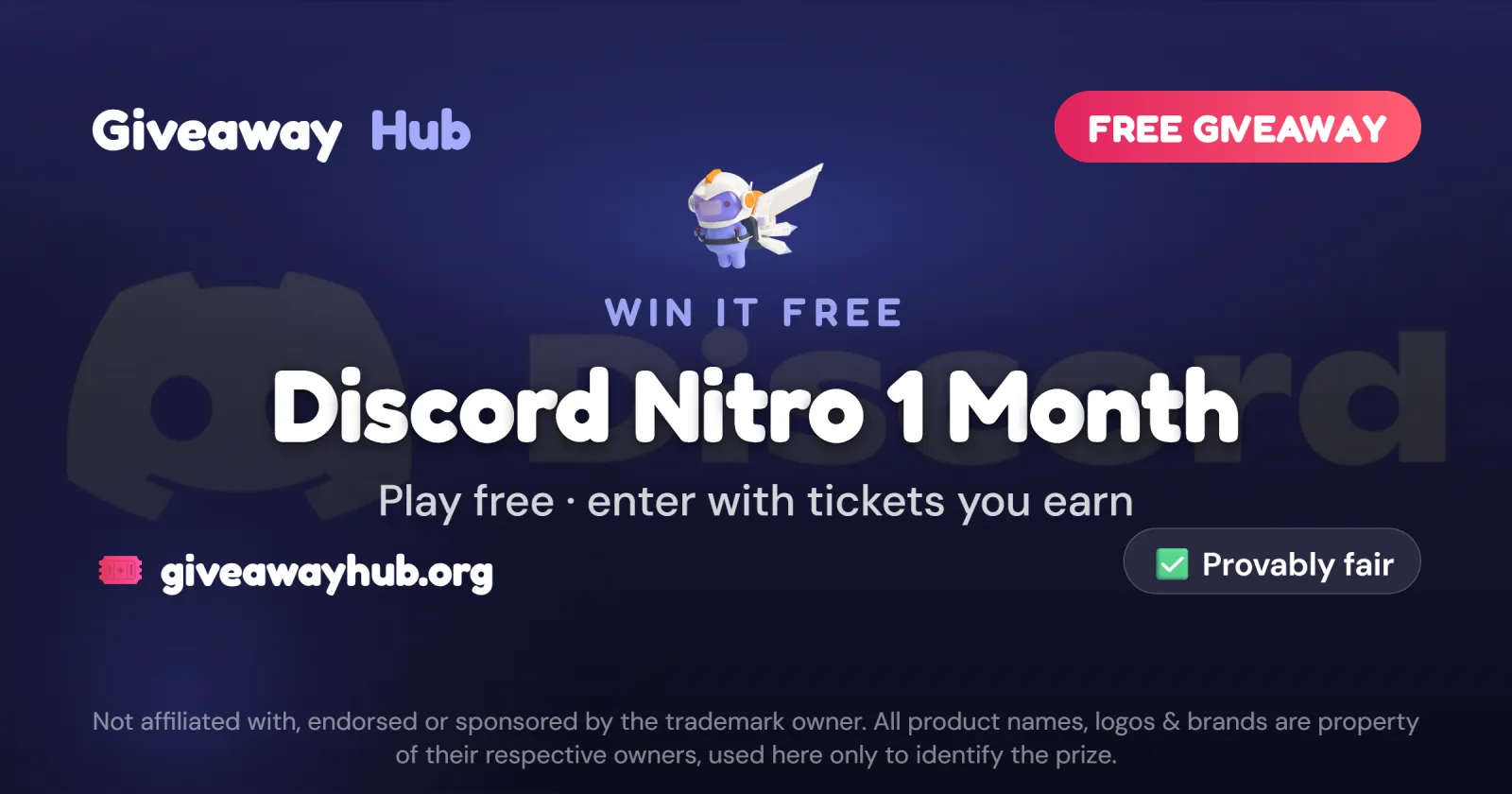Discord Nitro 1 Month Subscription